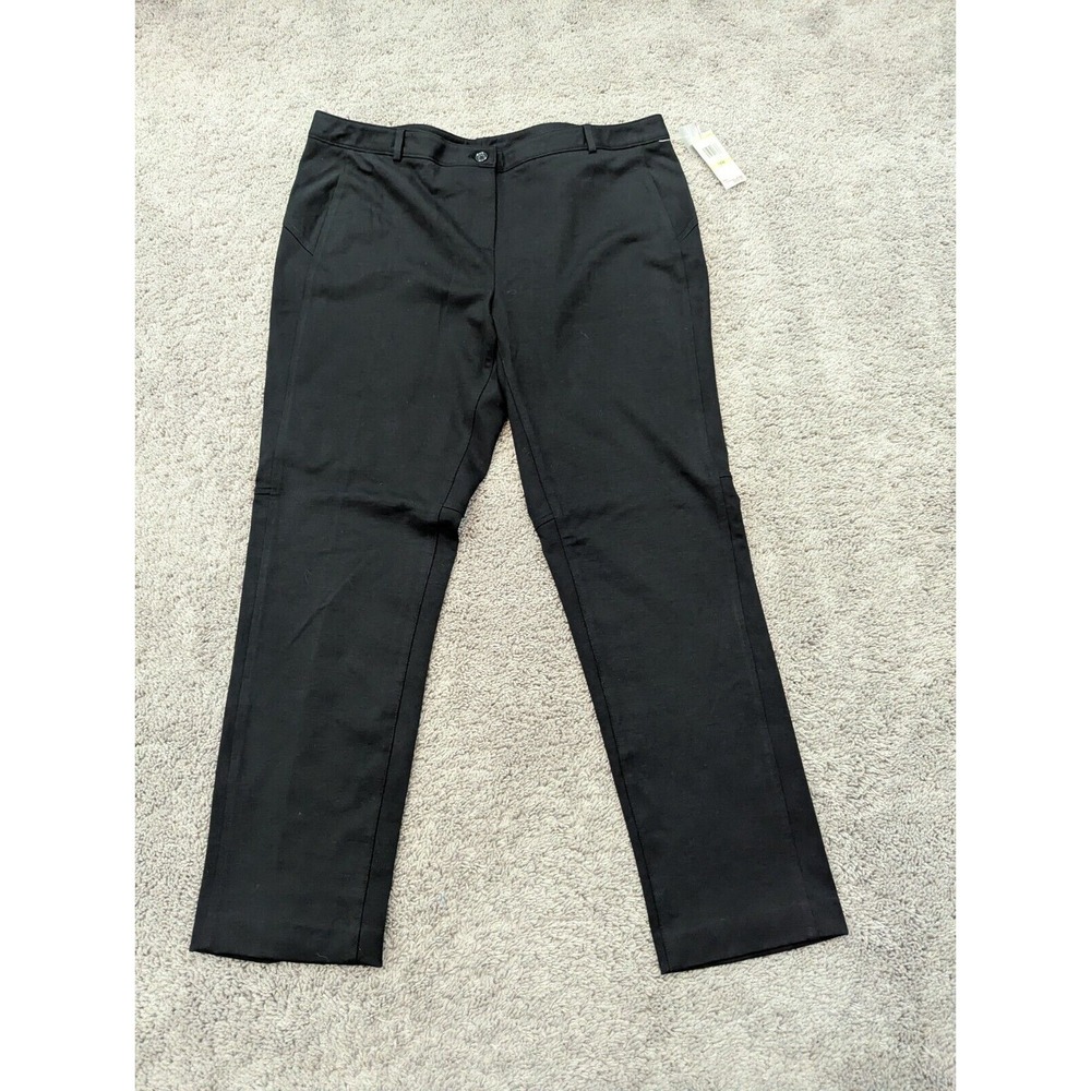 INC International Concepts Dress Pants Womens 18 Black Office Casual NEW